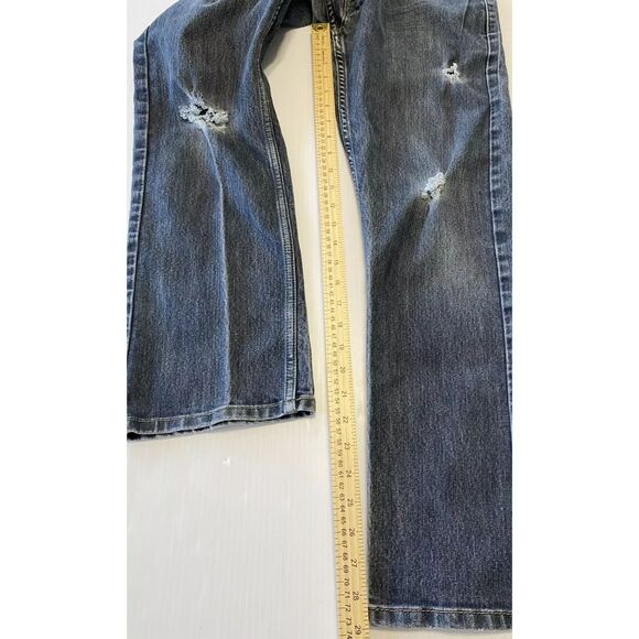 Levis Denizen 218 Straight Fit Distressed Denim Jeans Men 32x30 (Fit 32x29) - Picture 5 of 11